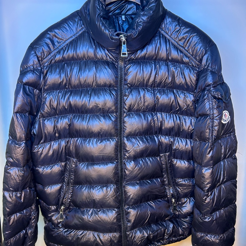 Moncler Shiny Blue Jacket